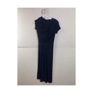 Anthropologie Eva Franco Navy Blue Midi Dress